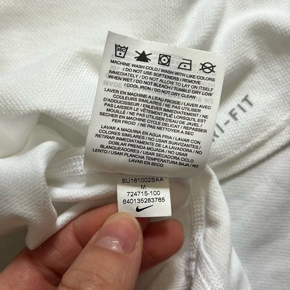 Nike White Dri-FIT Tank Top - Picture 3 of 6